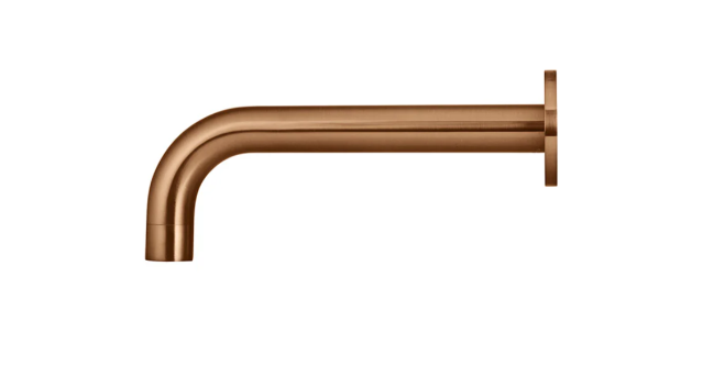 Meir Universal Round Curved Spout Lustre Bronze