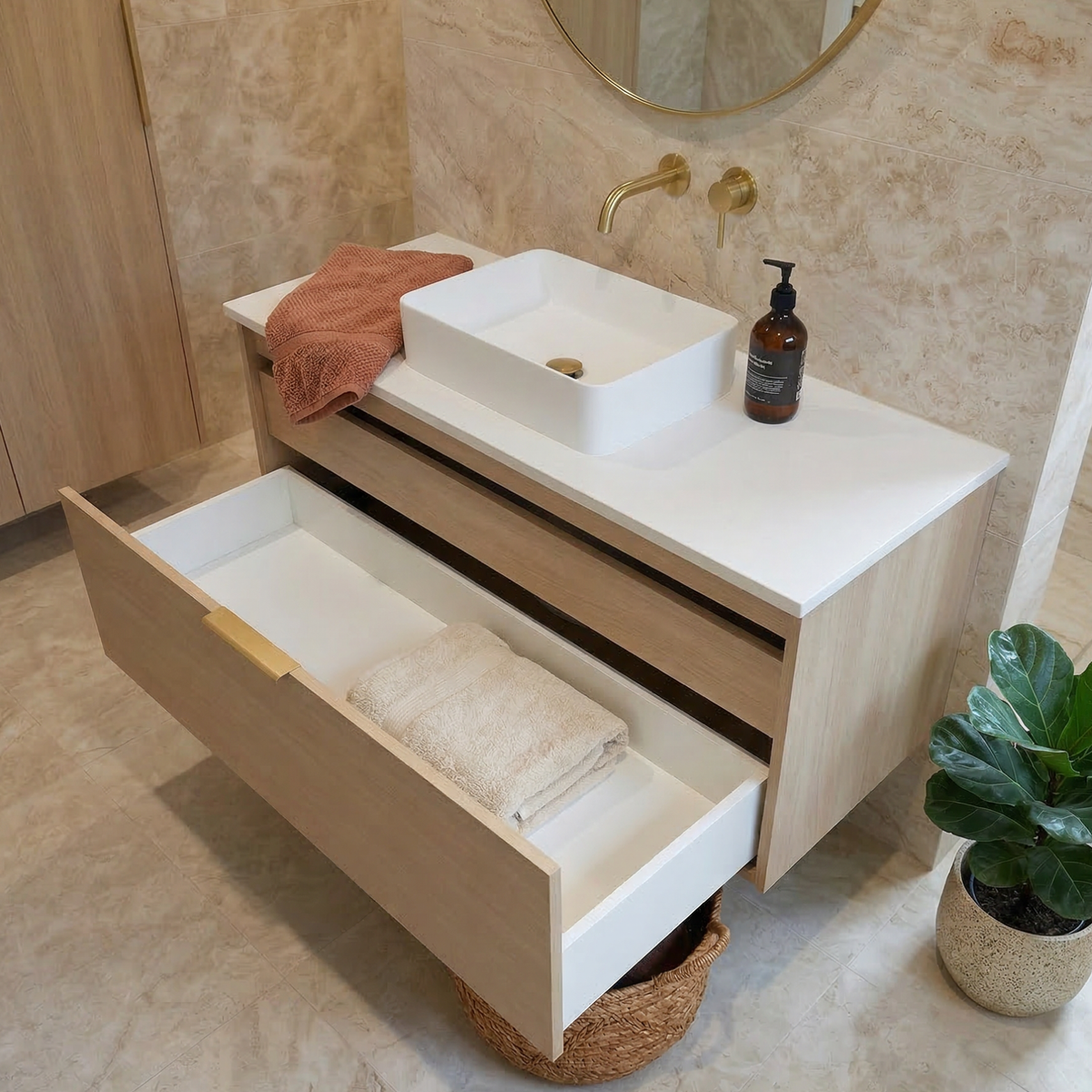 Fifth Avenue Carnegie Wall Hung Vanity