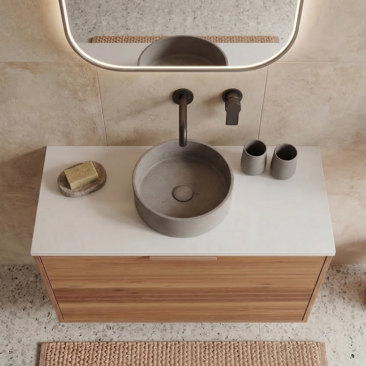 Fifth Avenue Carnegie Wall Hung Vanity