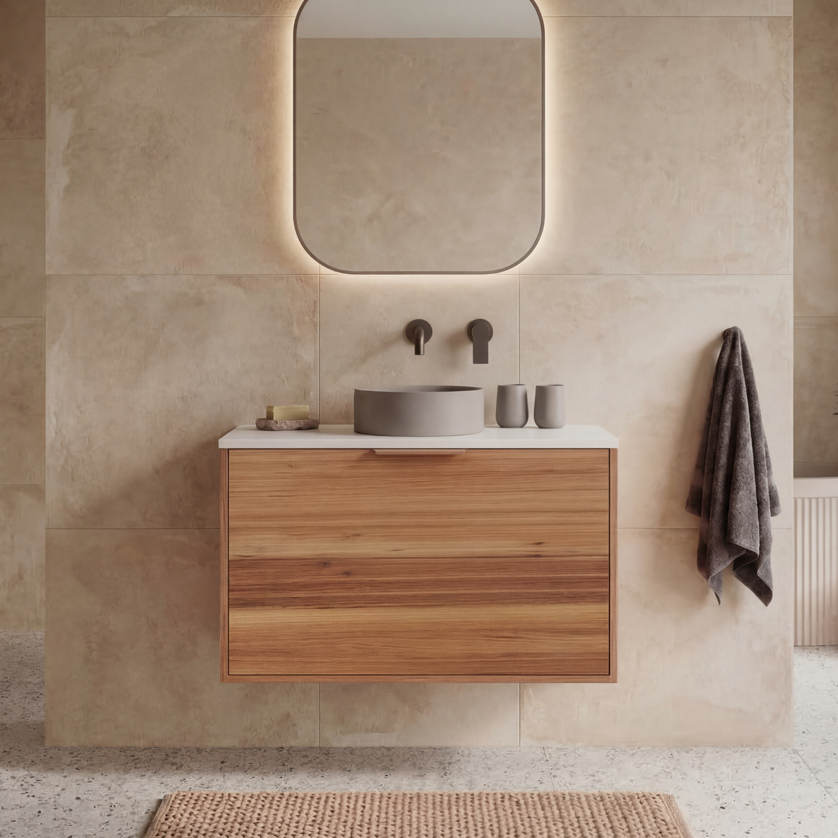Fifth Avenue Carnegie Wall Hung Vanity