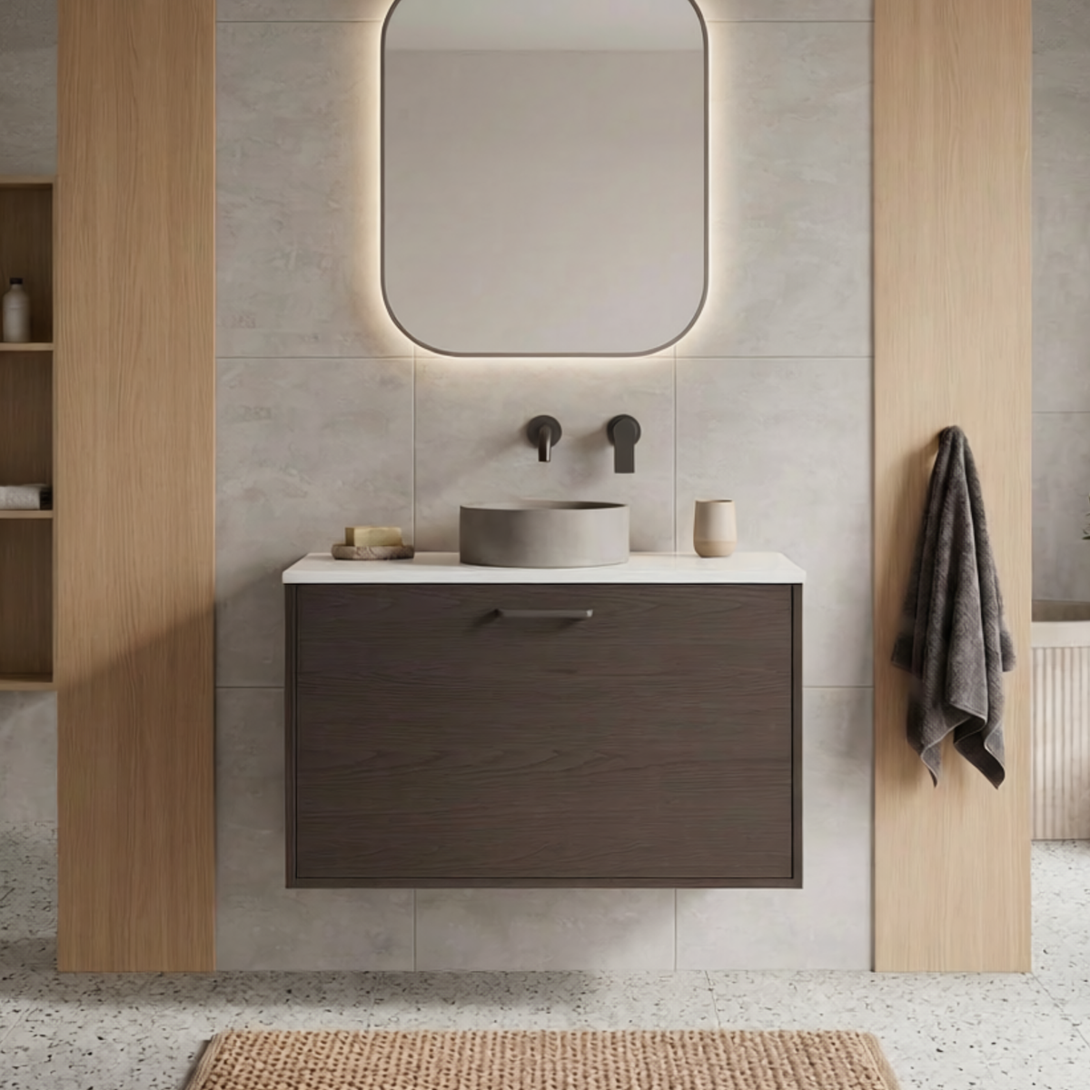 Fifth Avenue Carnegie Wall Hung Vanity