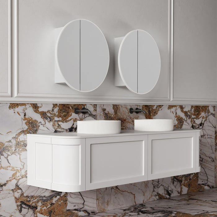Cassa Designs Auris Round Shaving Cabinet