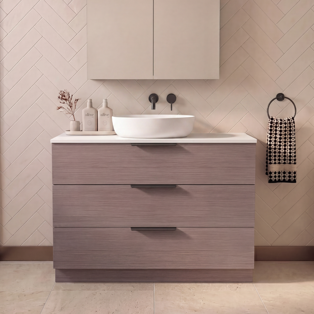 Fifth Avenue Celeste Trio Freestanding Vanity