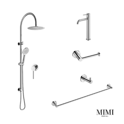 Mimi Chrome Basin Mixer Tapware Package
