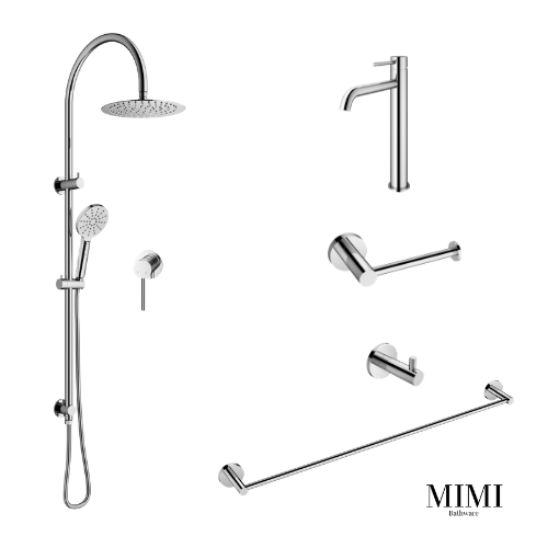 Mimi Chrome Basin Mixer Tapware Package