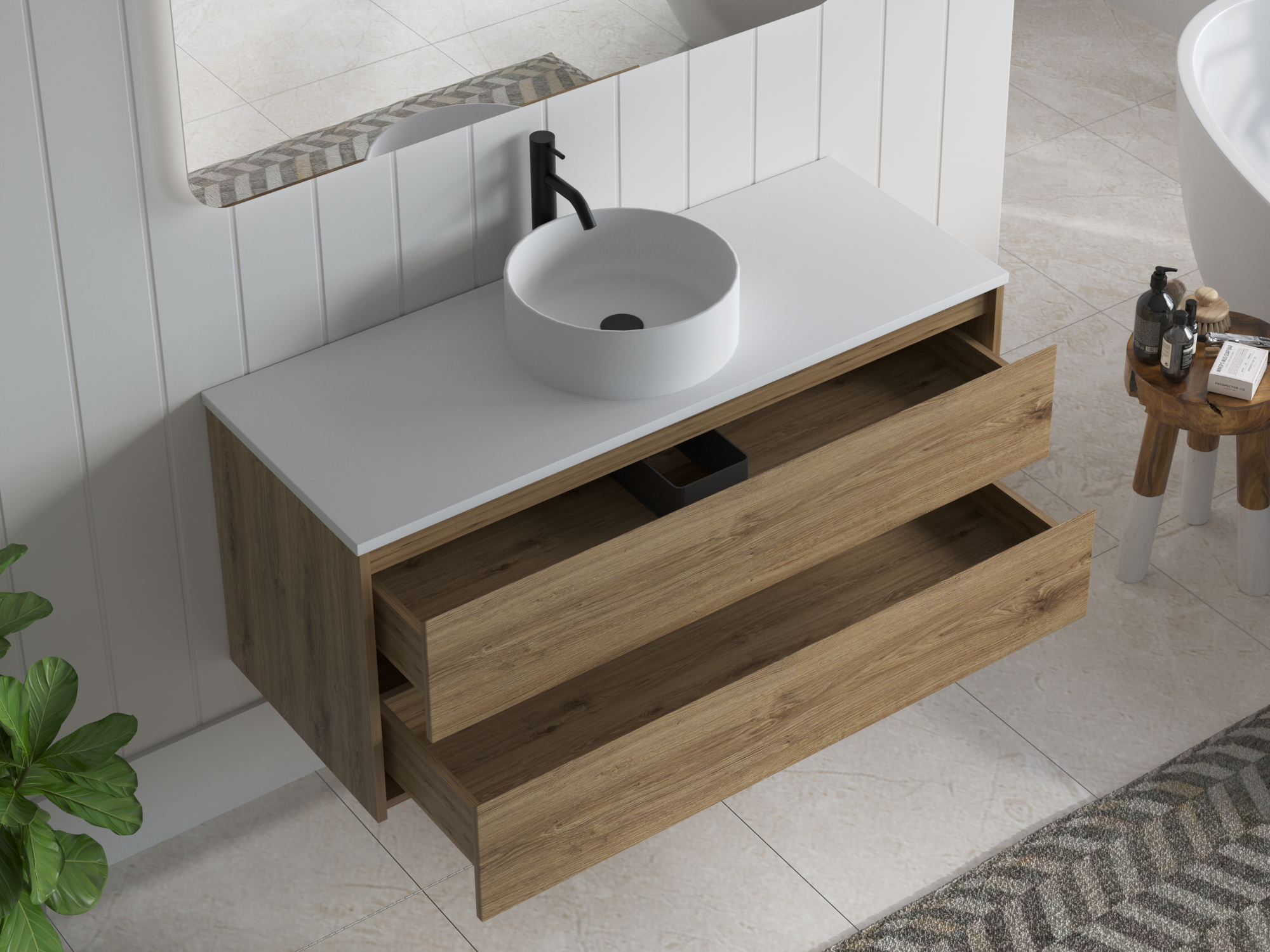 Mimi Oak Vanity 1200mm