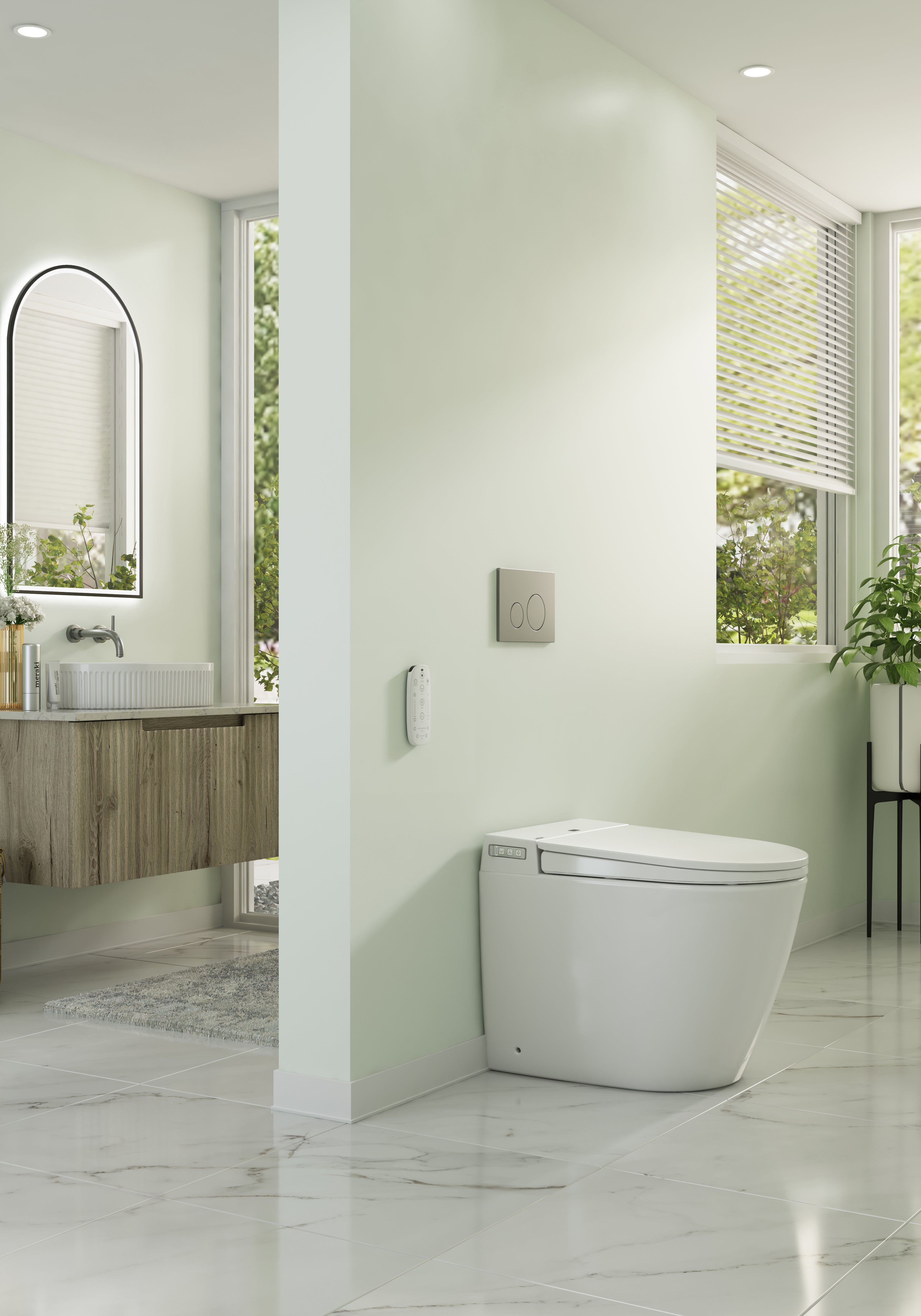 Lafeme Crawford Wall Faced Intelligent Toilet