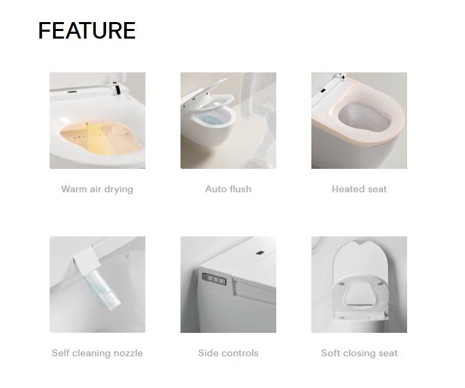 Lafeme Sesto Wall Hung Intelligent Toilet
