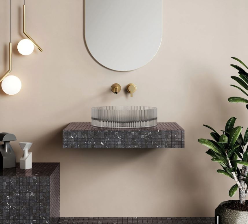 Cassa Design Wow V-Groove Translucency Resin Stone Basin