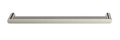 Meir Curvae Double Towel Rail 600mm Brushed Nickel