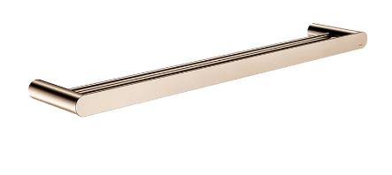 Meir Curvae Double Towel Rail 600mm Champagne