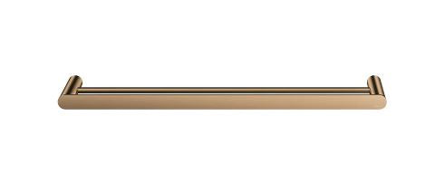 Meir Curvae Double Towel Rail 600mm Lustre Bronze