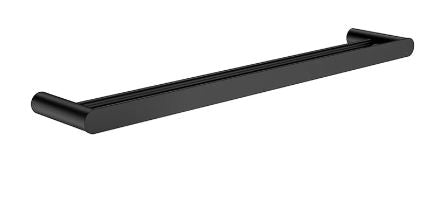 Meir Curvae Double Towel Rail 600mm Matte Black