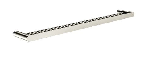 Meir Curvae Double Towel Rail 800mm Brushed Nickel