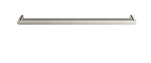 Meir Curvae Double Towel Rail 800mm Brushed Nickel