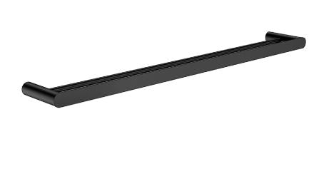 Meir Curvae Double Towel Rail 800mm Matte Black
