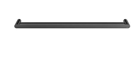 Meir Curvae Double Towel Rail 800mm Matte Black