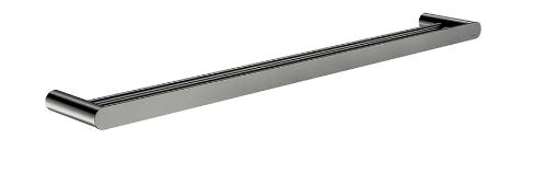 Meir Curvae Double Towel Rail 800mm Gunmetal