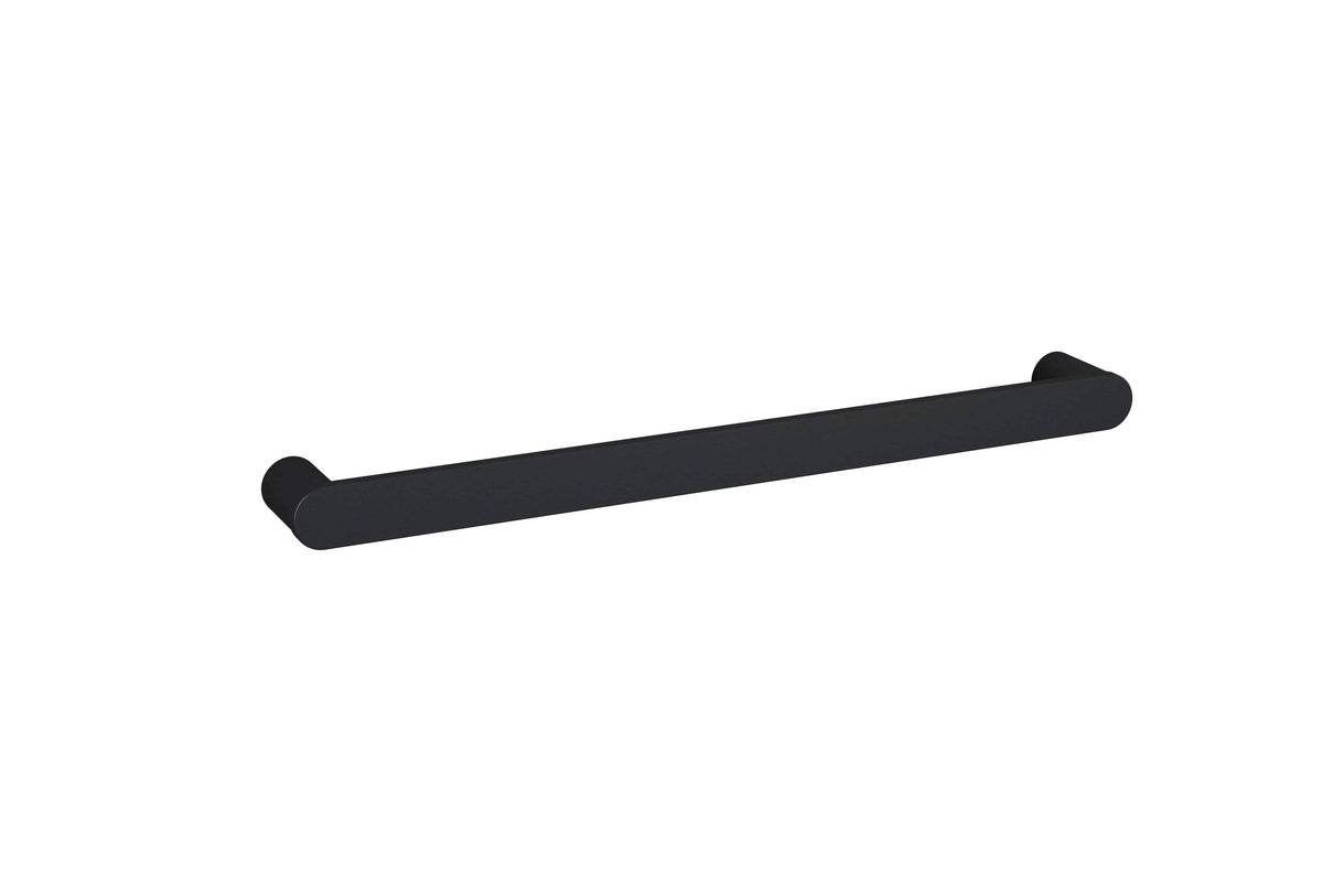 Thermogroup Thermorail 12V Flat Pill Single Bar Heated Towel Rail Matt Black