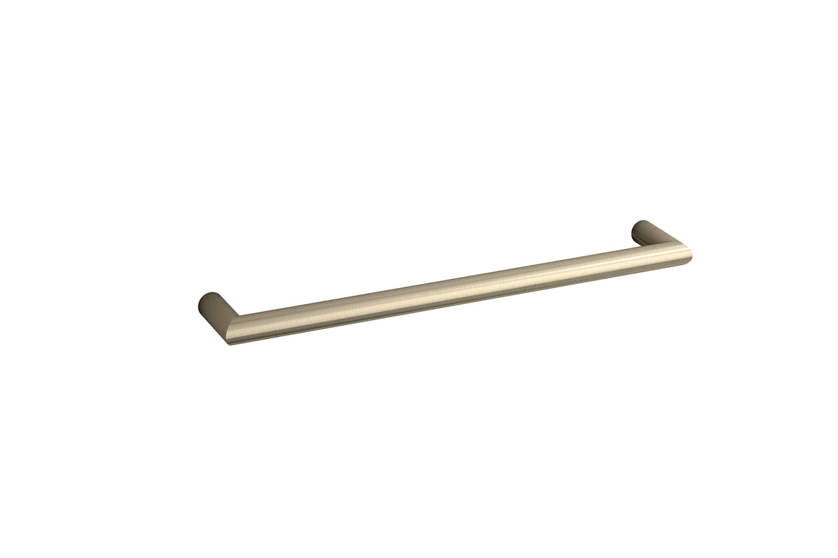 Thermogroup Thermorail 12V Round Single Bar Heated Towel Rail Brushed Nickel