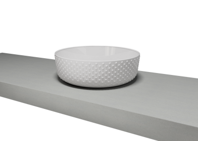 Timberline Allure Dimple Matte White Basin