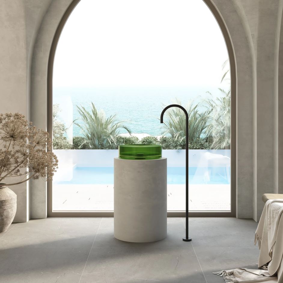 Cassa Design Wow Round Translucency Resin Stone Basin