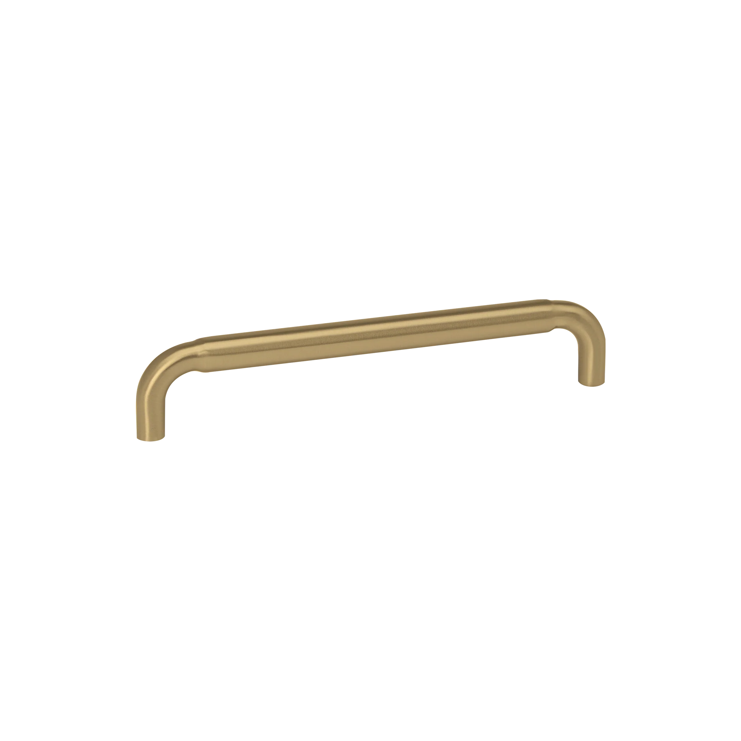 Momo Handles Elba D Handle 160mm in Brushed Satin Brass