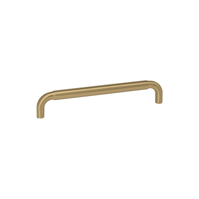 Momo Handles Elba D Handle 160mm in Brushed Satin Brass