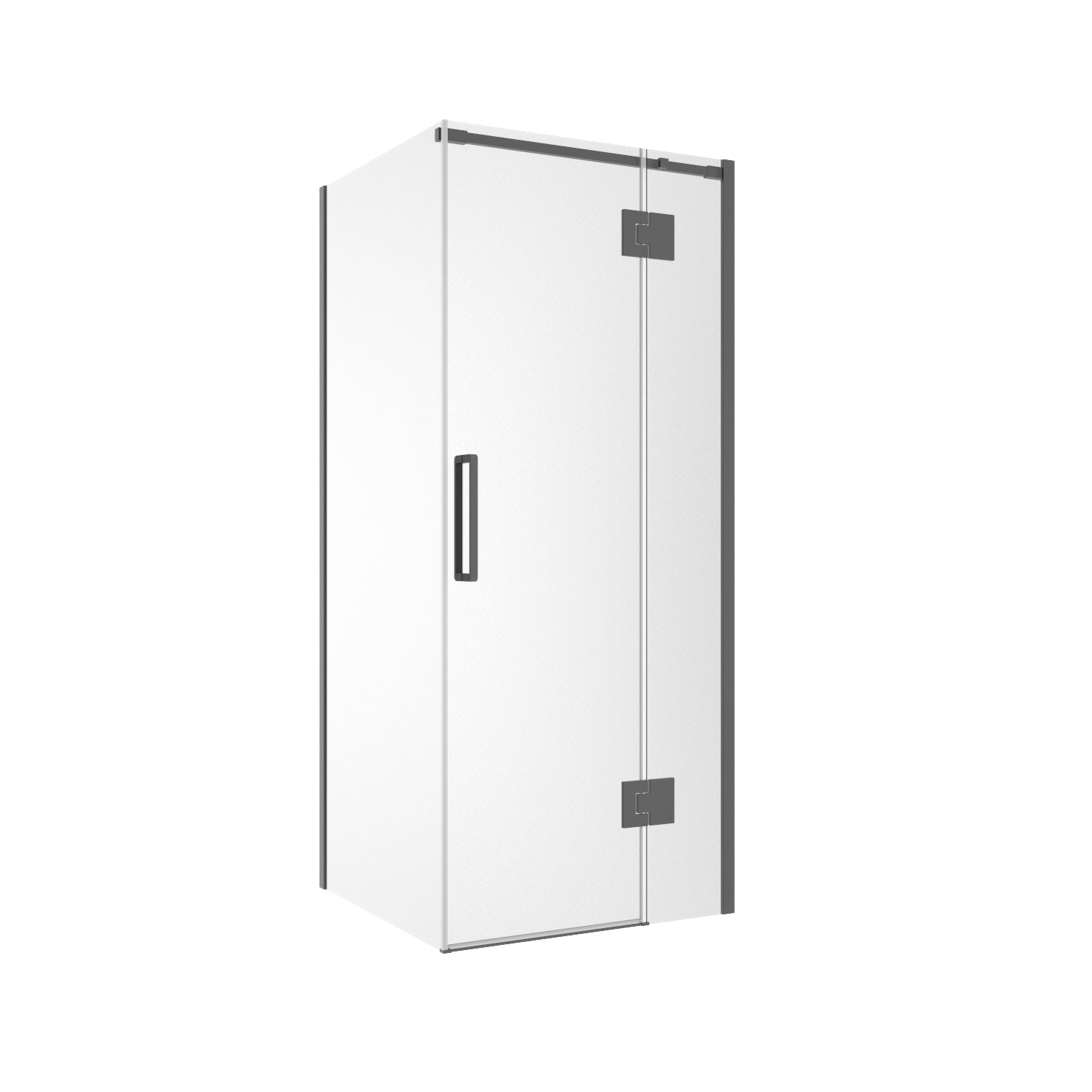 EURO Frameless Hinged Shower Screen 1170 x 870 Front & Return