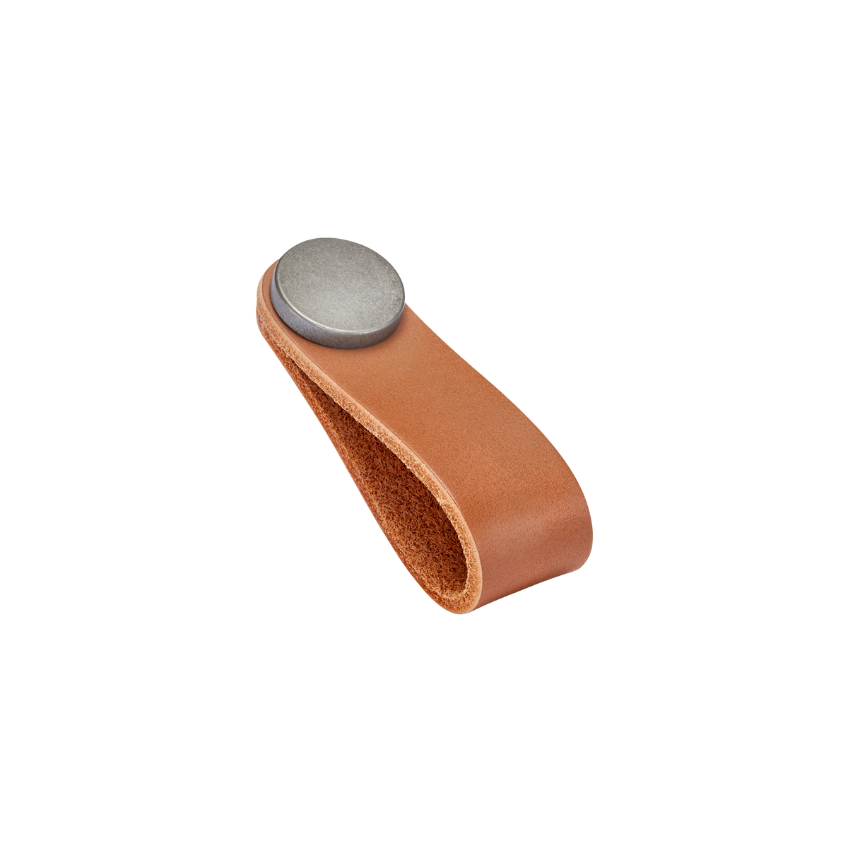 Momo Flexa Leather Pull 70mm in Light Tan with Pewter Buttons