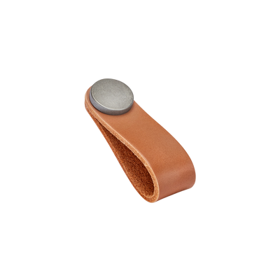 Momo Flexa Leather Pull 70mm in Light Tan with Pewter Buttons
