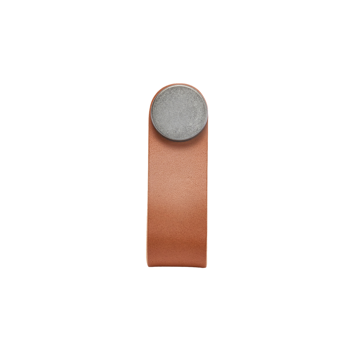 Momo Flexa Leather Pull 70mm in Light Tan with Pewter Buttons - view 2