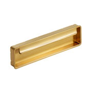 Momo Fold Flush Pull 128mm in Brushed Gold