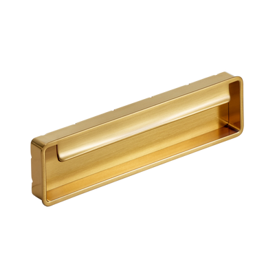 Momo Fold Flush Pull 128mm in Brushed Gold