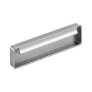 Momo Fold Flush Pull 128mm in Brushed Nickel