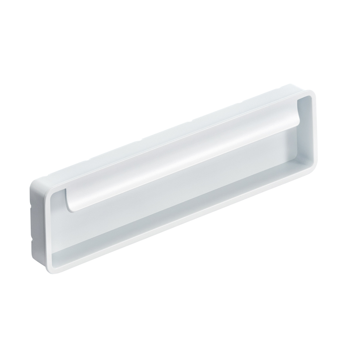 Momo Fold Flush Pull 128mm in Matt White