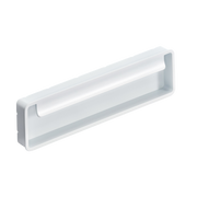 Momo Fold Flush Pull 128mm in Matt White