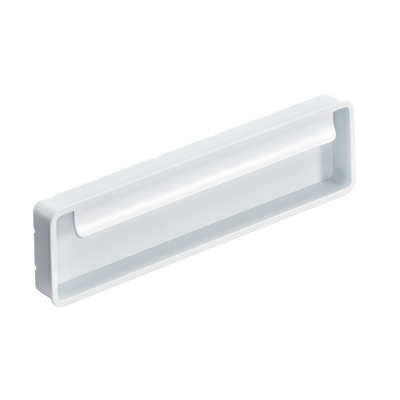 Momo Fold Flush Pull 128mm in Matt White