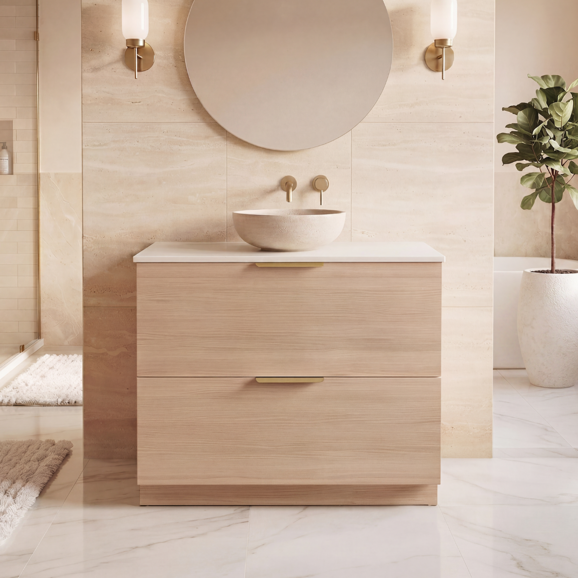 Fifth Avenue Celeste Duo Freestanding Vanity