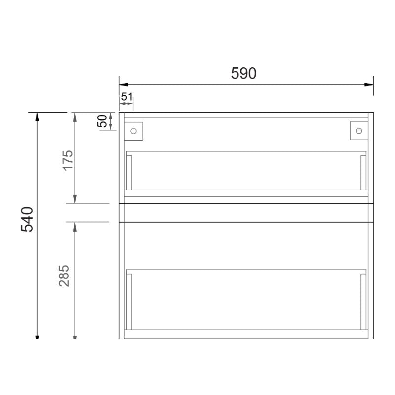 Fifth Avenue Lexington Wall Hung Vanity