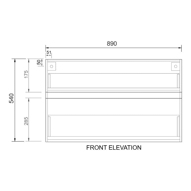 Fifth Avenue Lexington Wall Hung Vanity