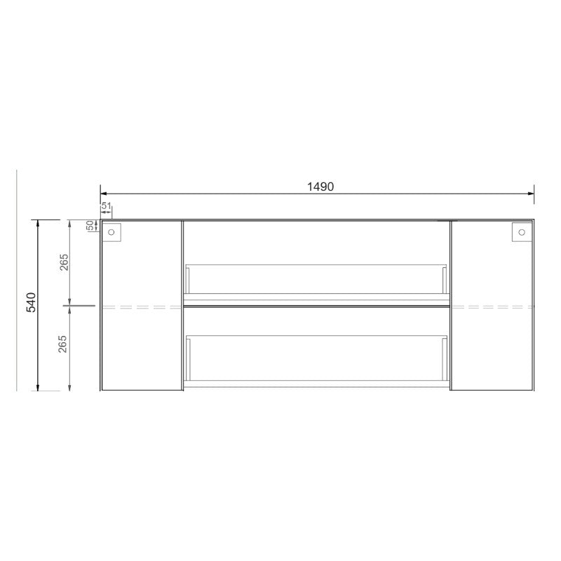 Fifth Avenue Madison Wall Hung Vanity