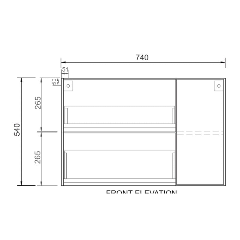 Fifth Avenue Madison Wall Hung Vanity