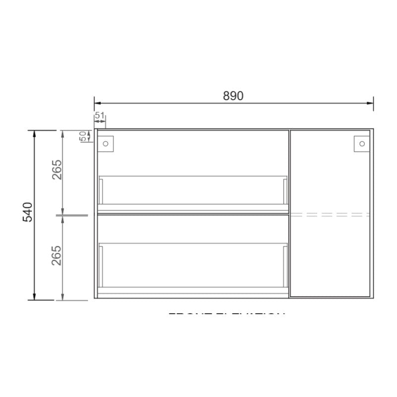 Fifth Avenue Madison Wall Hung Vanity