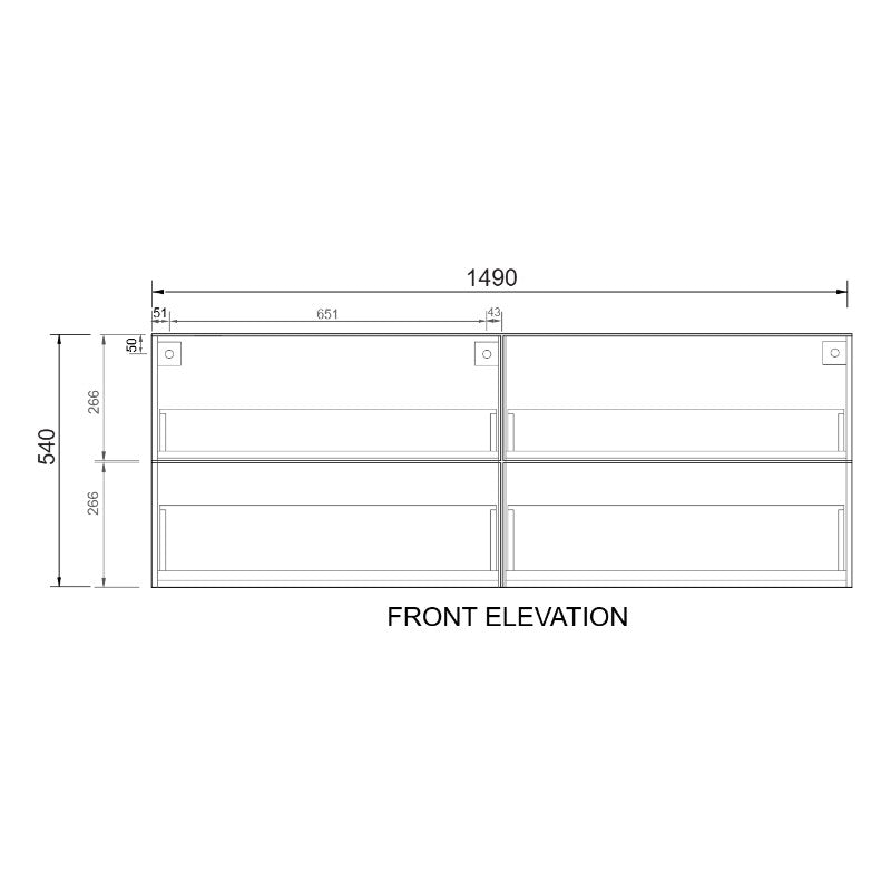 Fifth Avenue Odesa Wall Hung Vanity