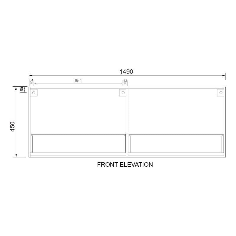 Fifth Avenue Zoe Wall Hung Vanity