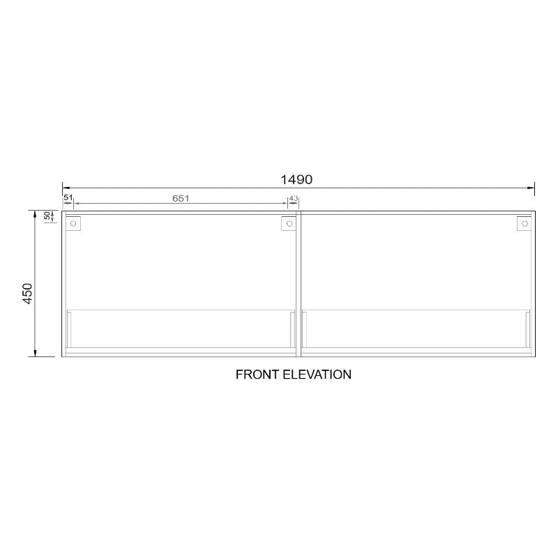 Fifth Avenue Zoe Wall Hung Vanity
