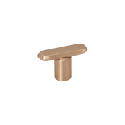 Momo Fase T Knob 52mm in Brushed Dark Brass