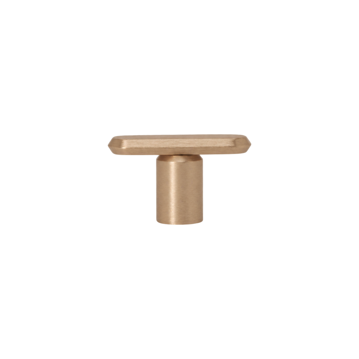 Momo Fase T Knob 52mm in Brushed Dark Brass - view 2