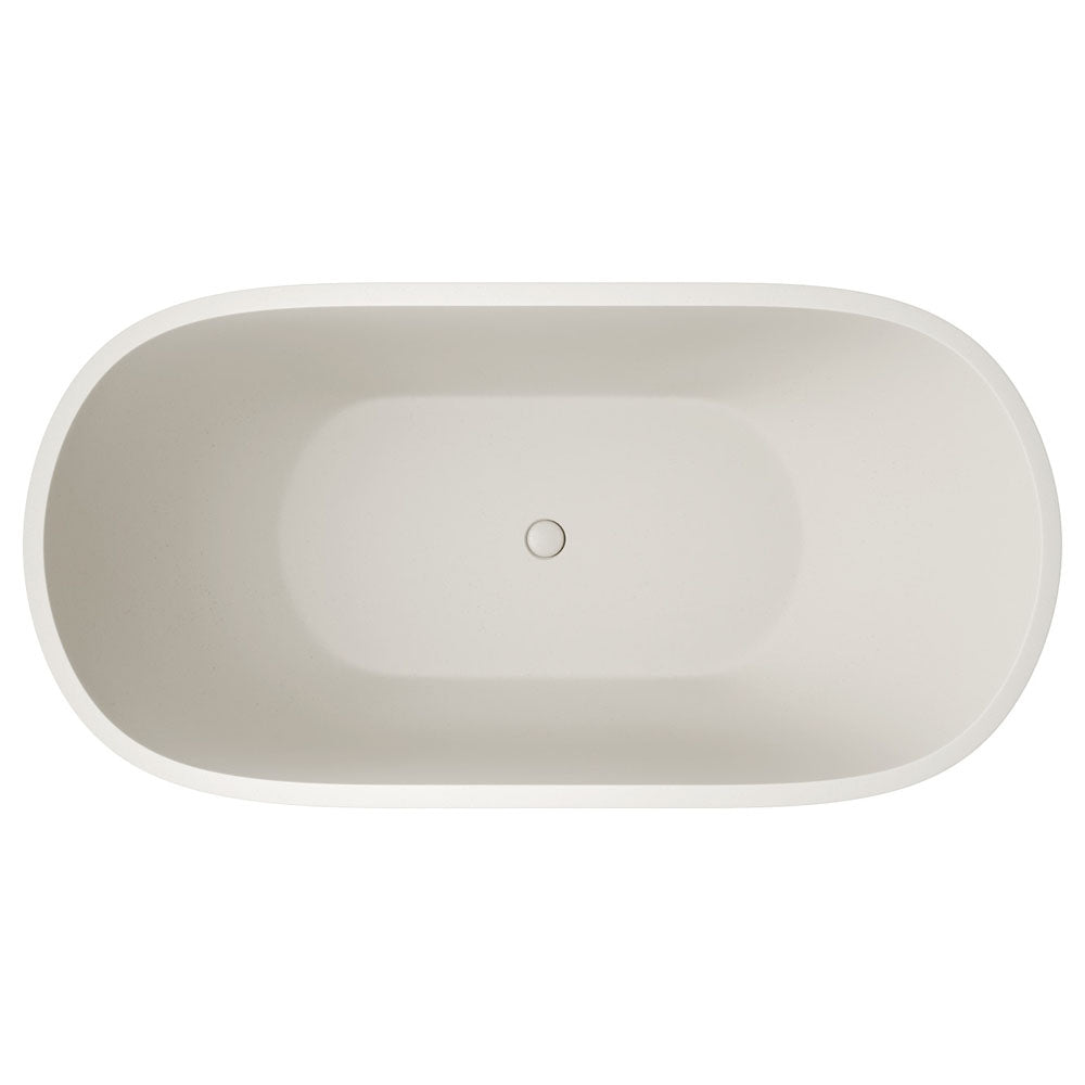 Jada Concrete Bath, Warm White